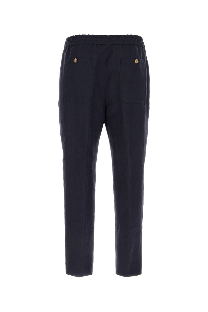 Blue linen pant