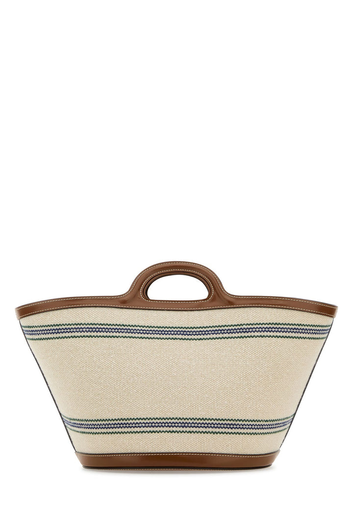 Ivory canvas Tropicalia handbag