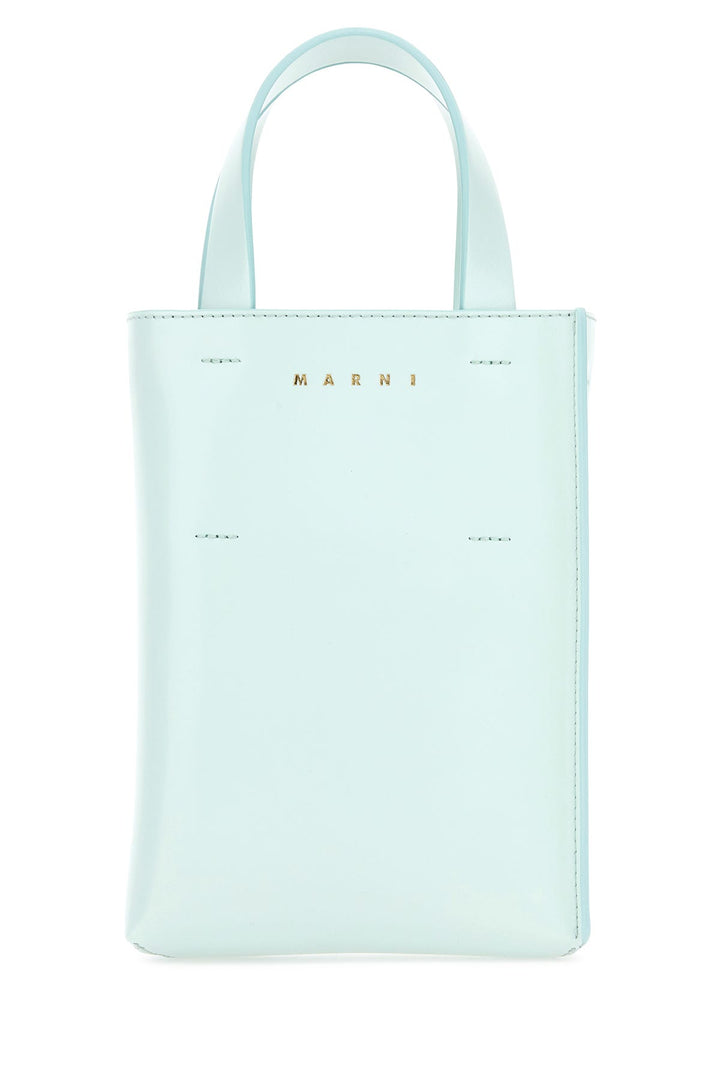 Light blue leather nano Museo handbag