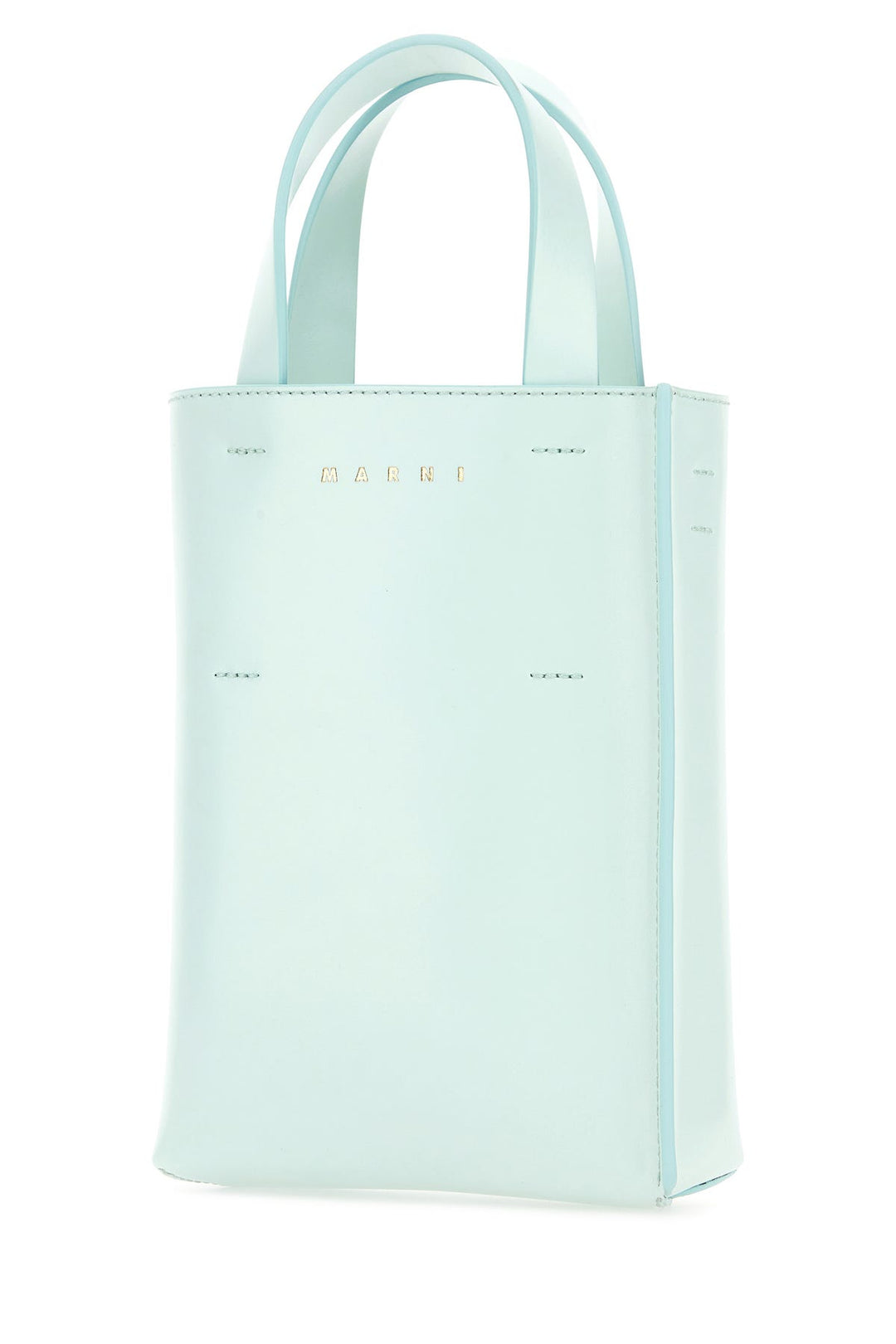 Light blue leather nano Museo handbag