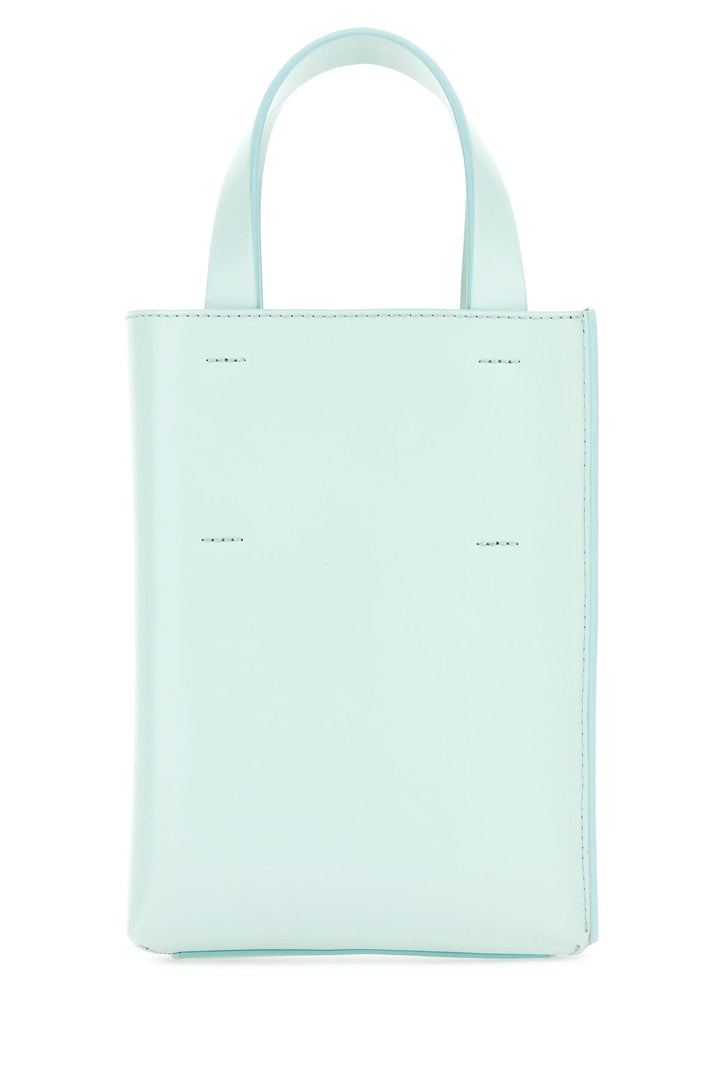 Light blue leather nano Museo handbag