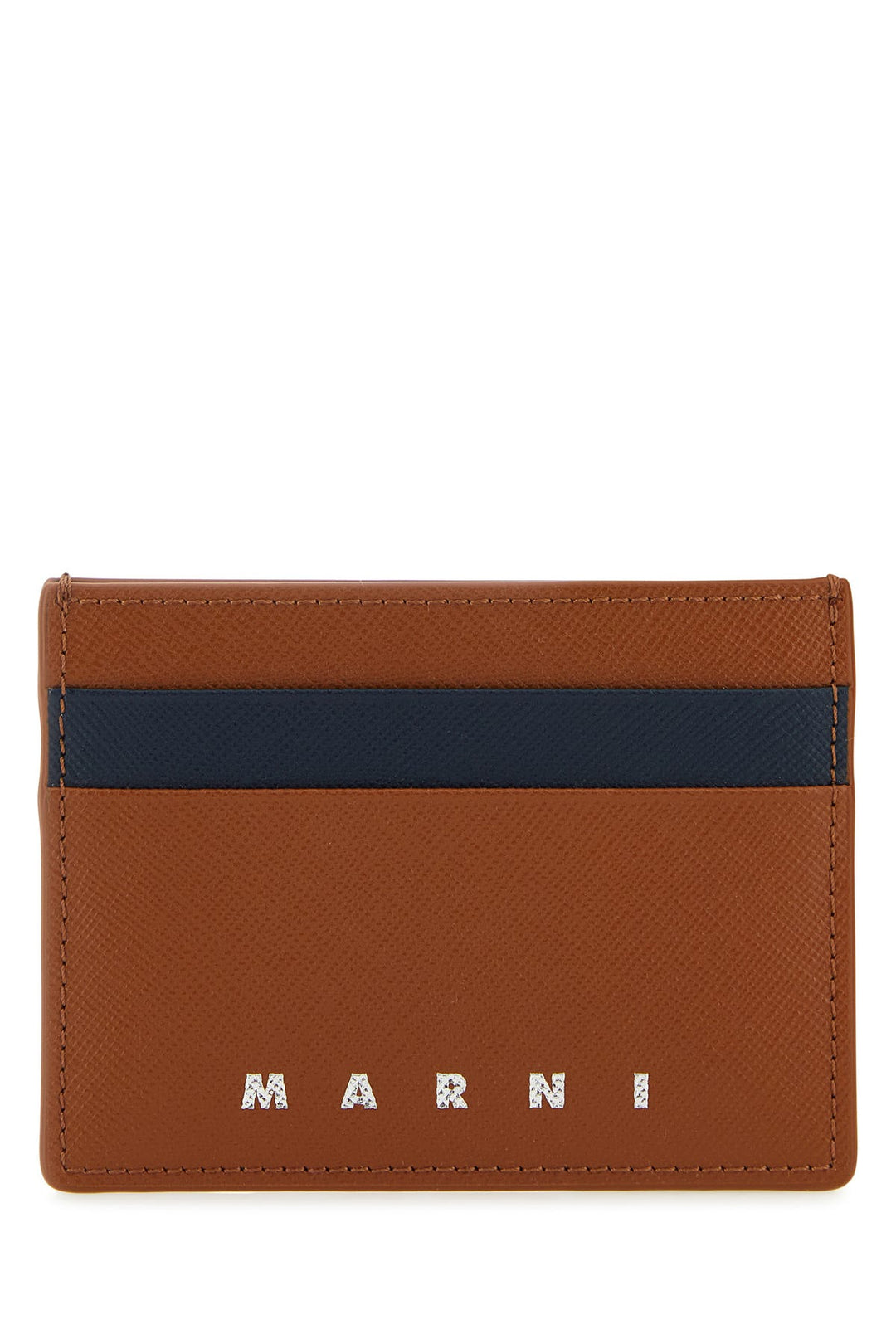 Two-tone leather cardholder