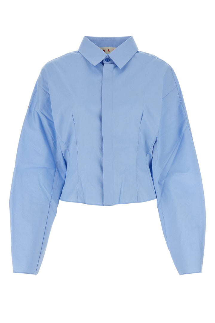 Light blue poplin shirt