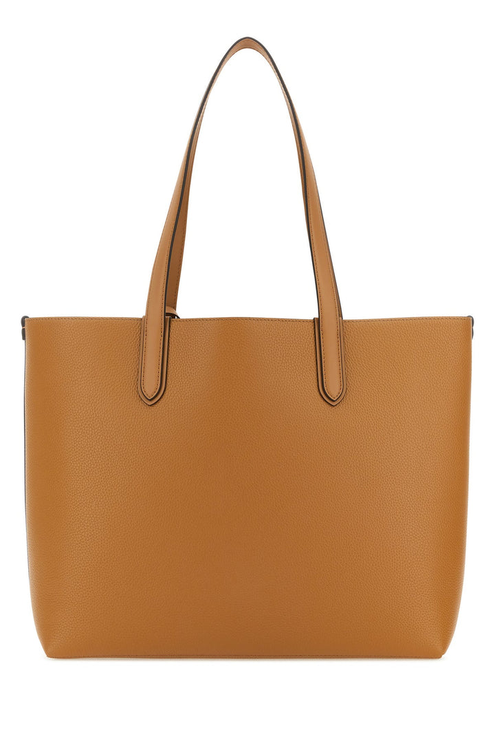 Camel leather extra-large Eliza shopping bag