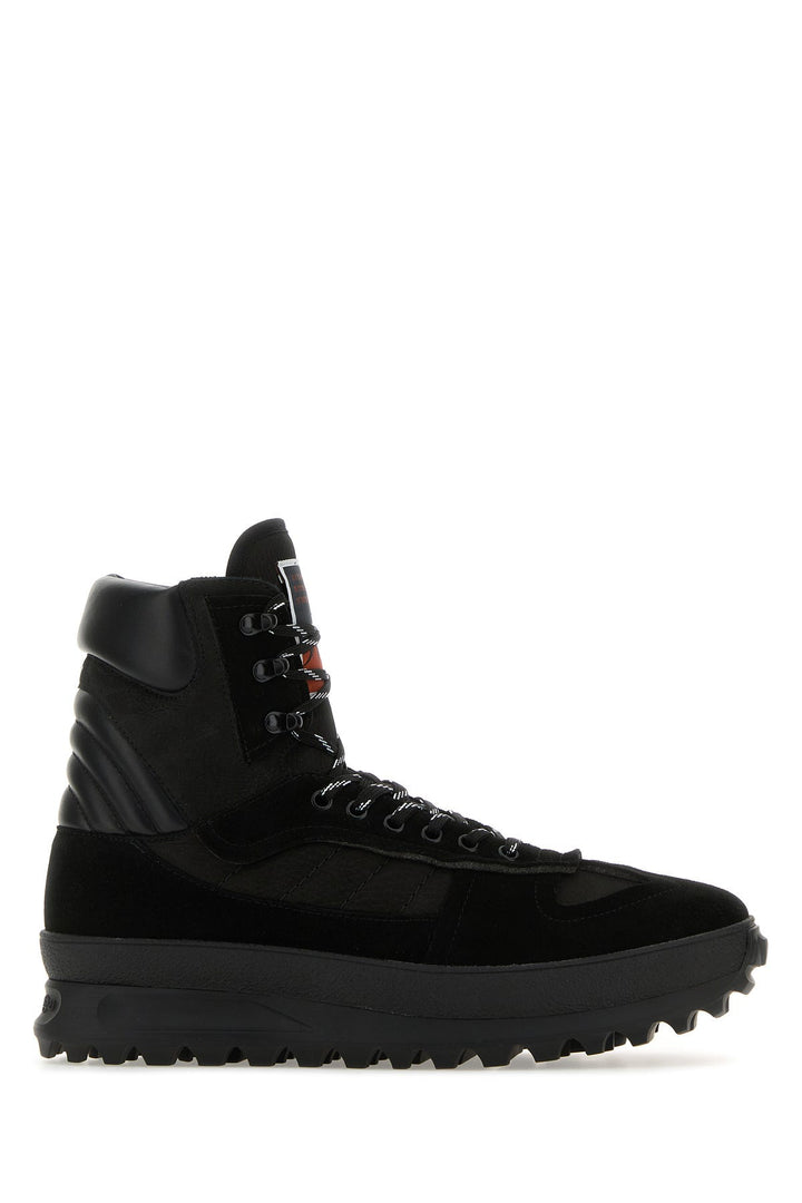 Black leather Climber sneakers