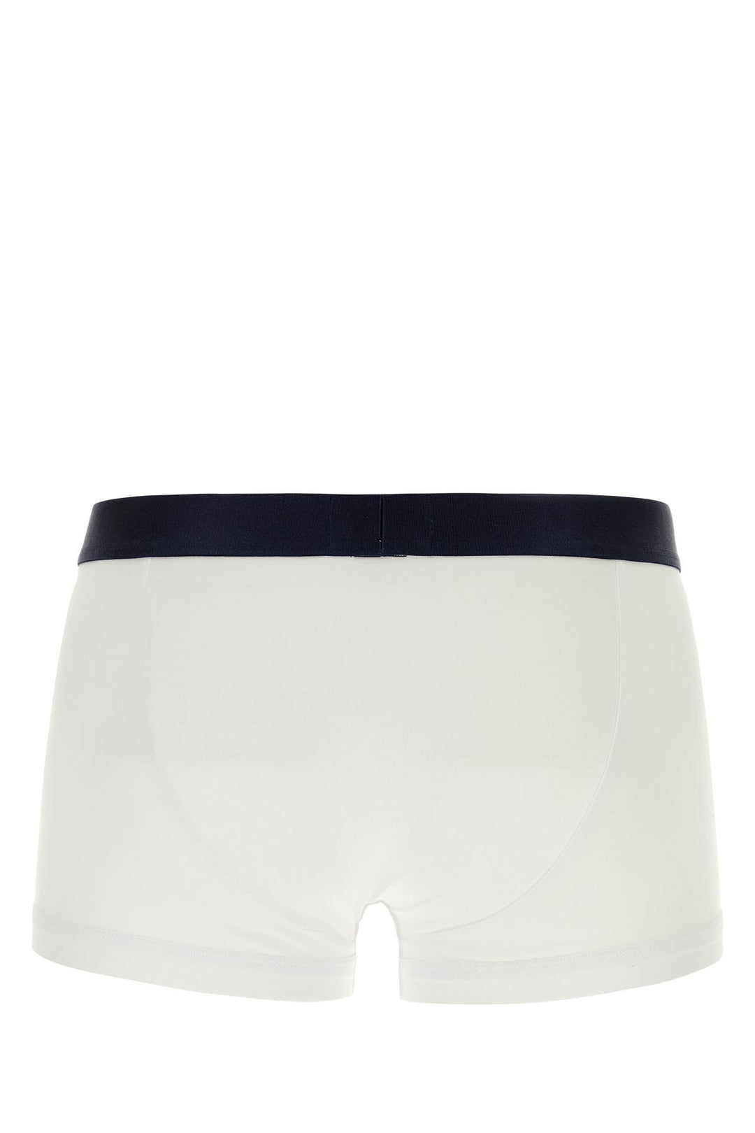 White stretch cotton boxer