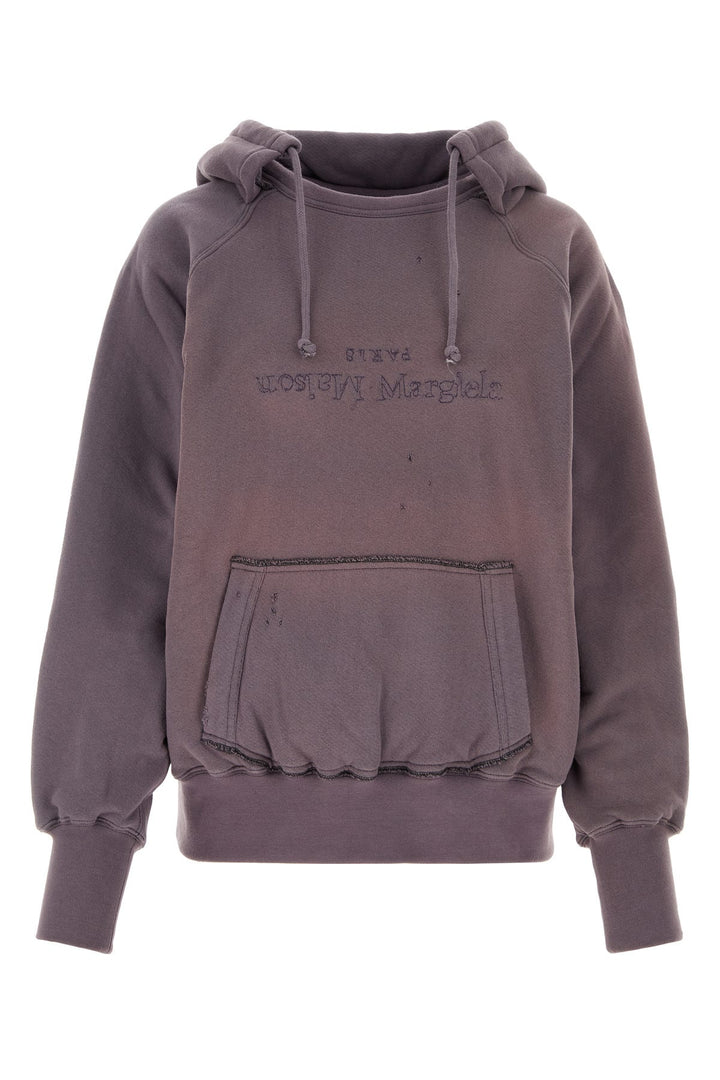 Purple cotton sweatshirt