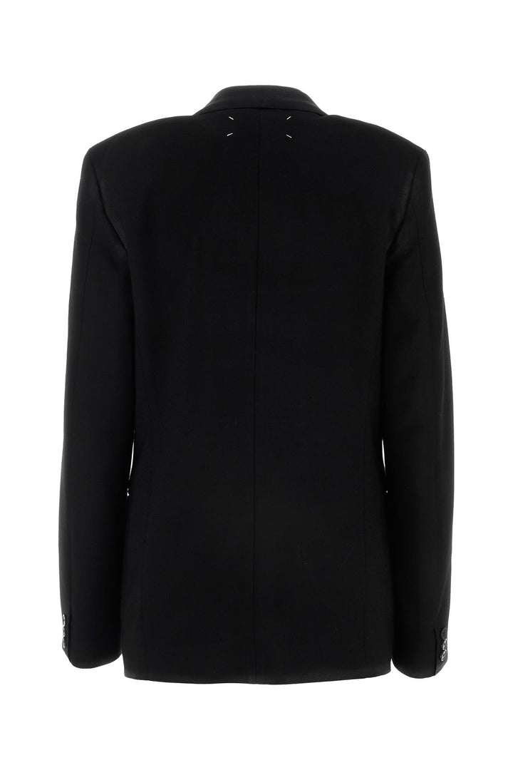 Black gabardine blazer