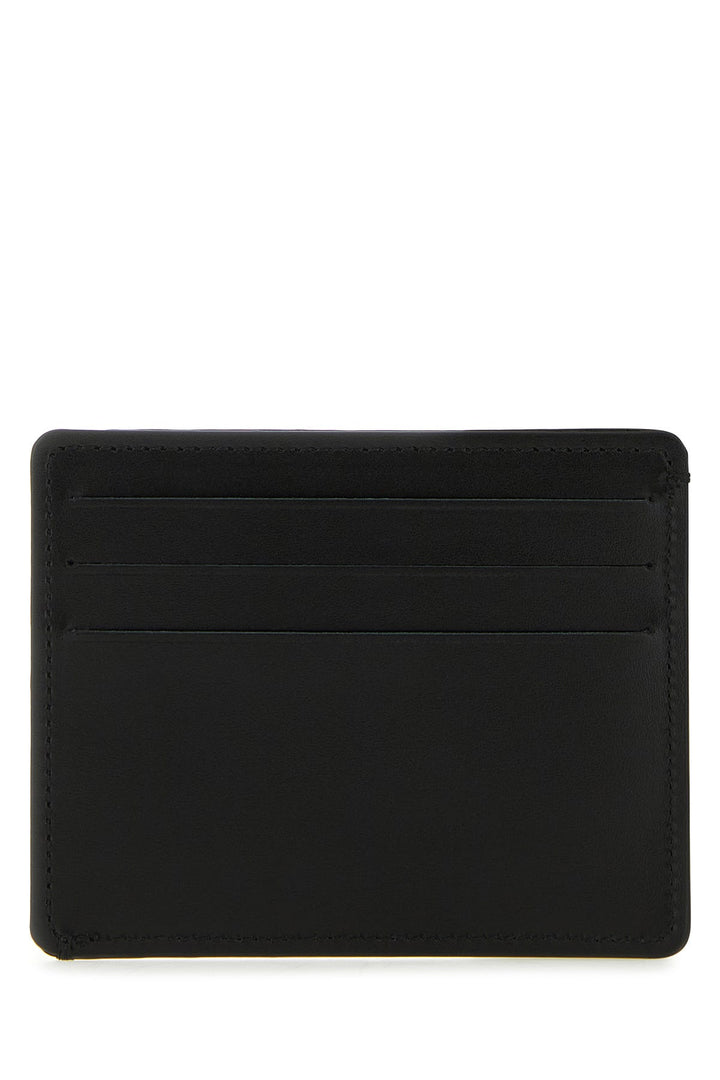 Black leather Four Stitches card holder