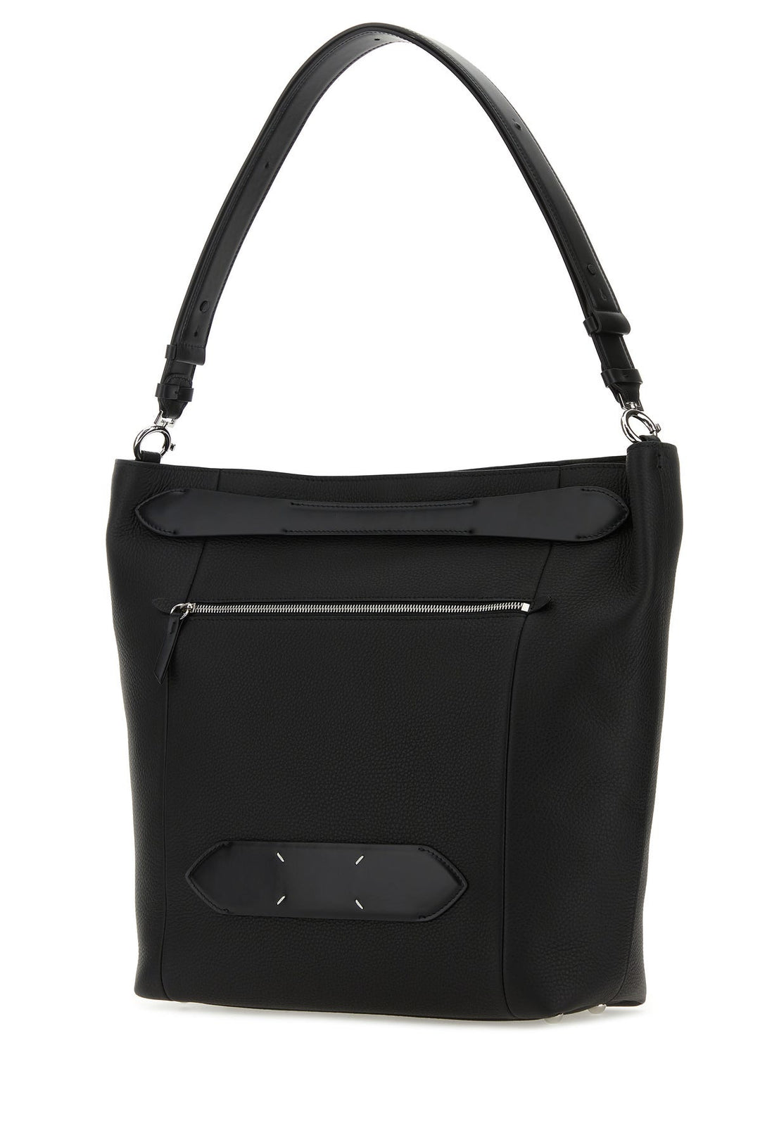 Black leather Soft 5AC shopping bag