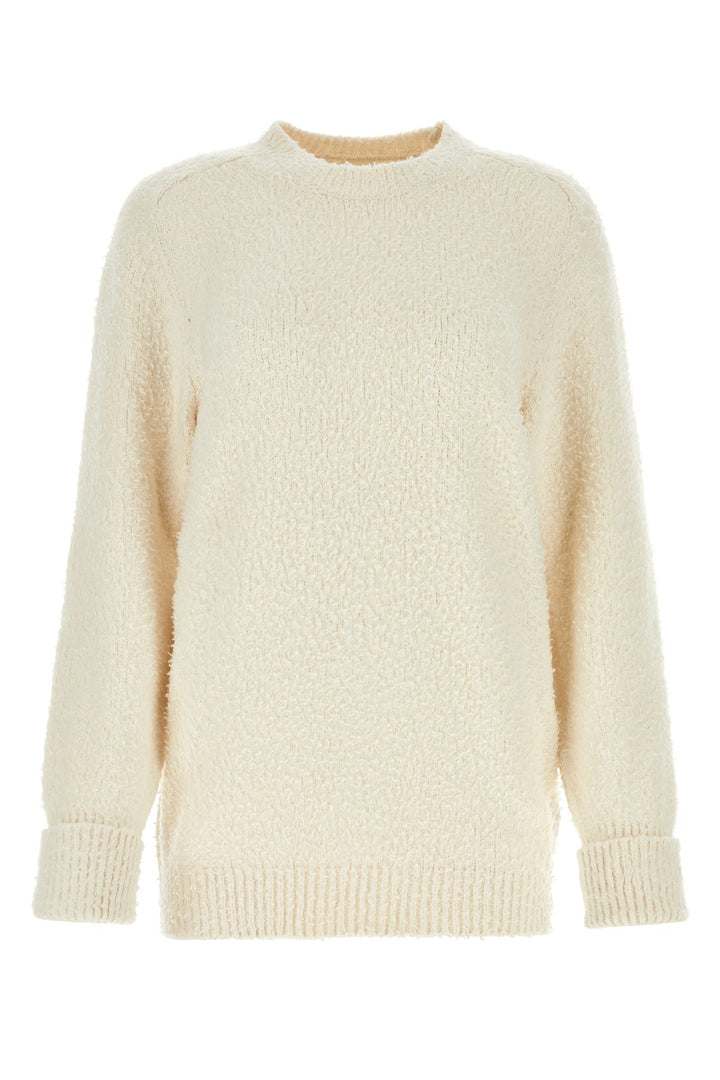 Ivory cotton blend sweater