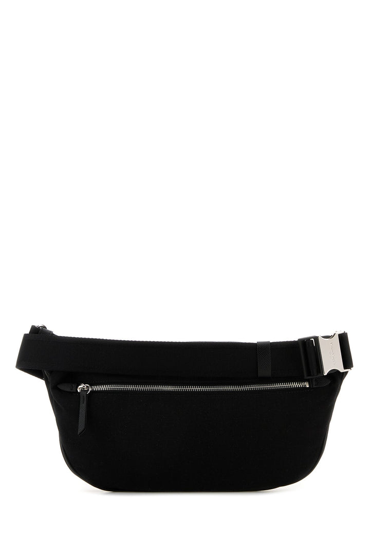 Black nylon belt bag