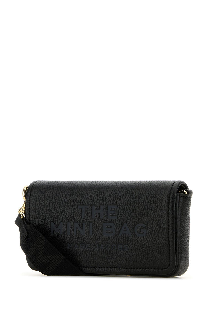 Black leather The Mini Bag crossbody bag