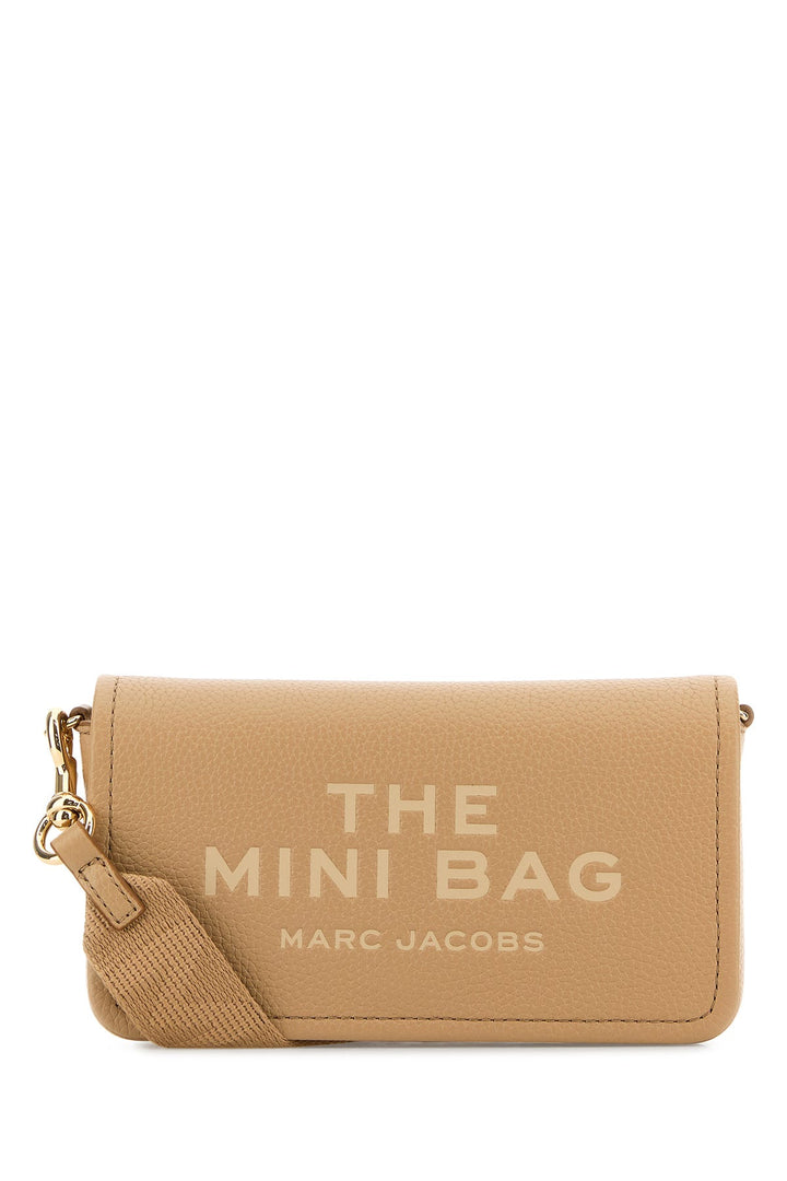 Beige leather The Mini Bag crossbody bag