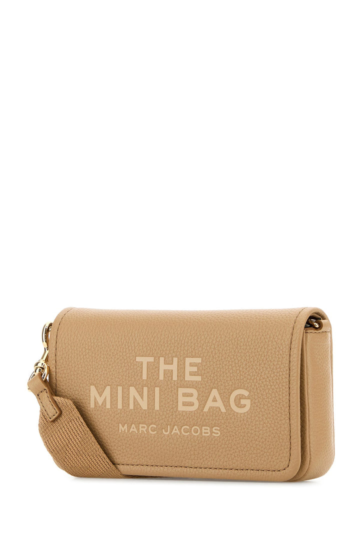 Beige leather The Mini Bag crossbody bag