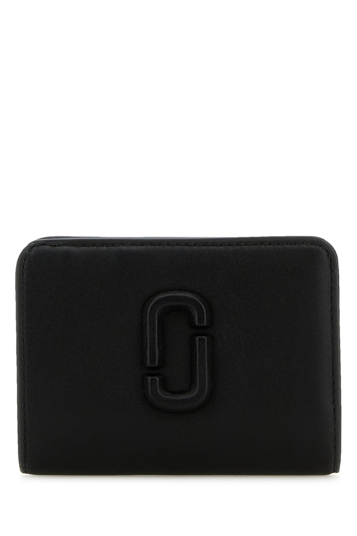 Black leather mini The Covered J Marc wallet