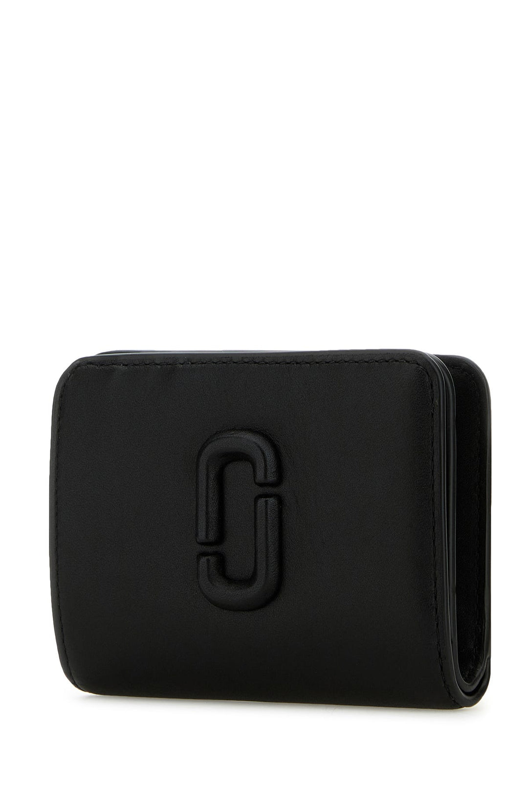 Black leather mini The Covered J Marc wallet