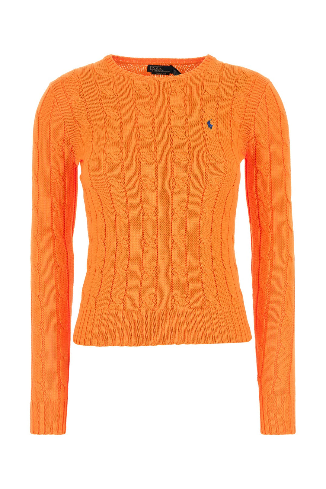 Orange cotton sweater