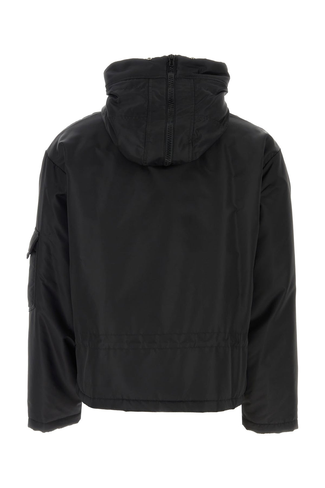 Black nylon padded jacket