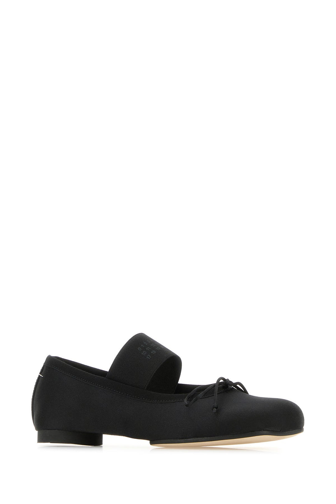 Black fabric Atomic ballerinas