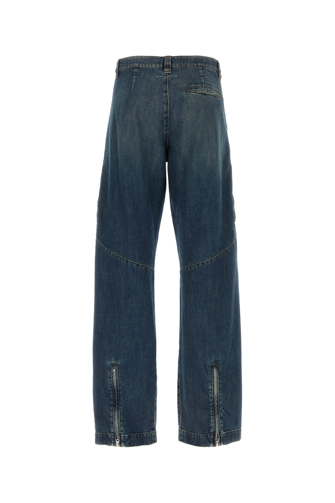 Denim wide-leg jeans