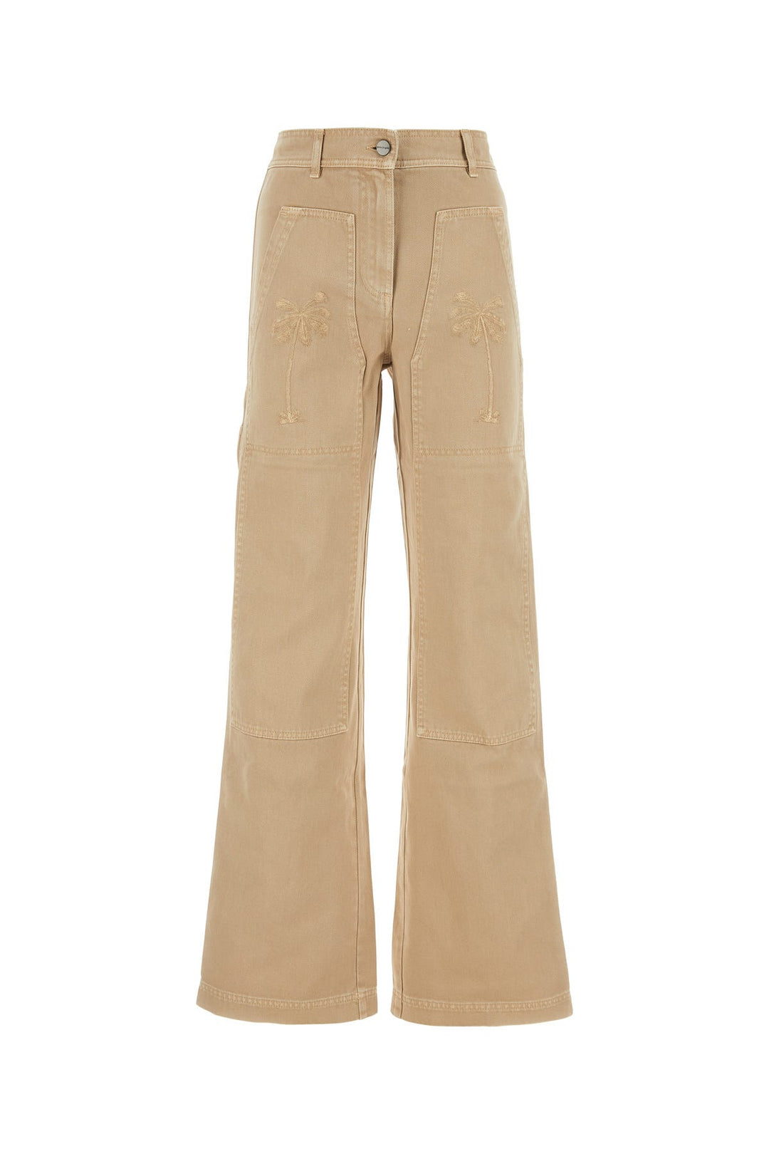 Beige denim jeans