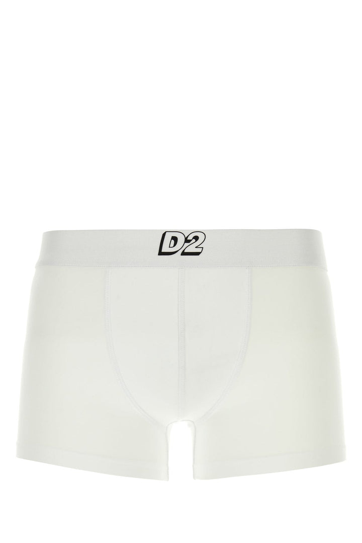 White stretch modal boxer