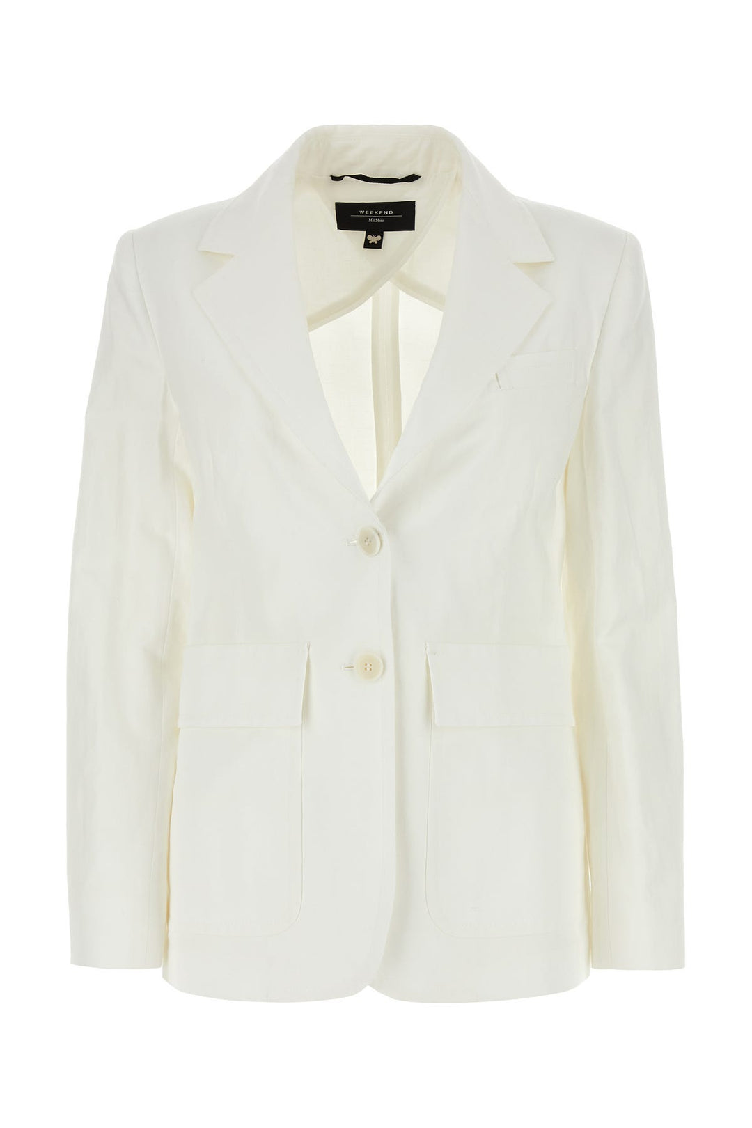 White cotton blend Dattero blazer