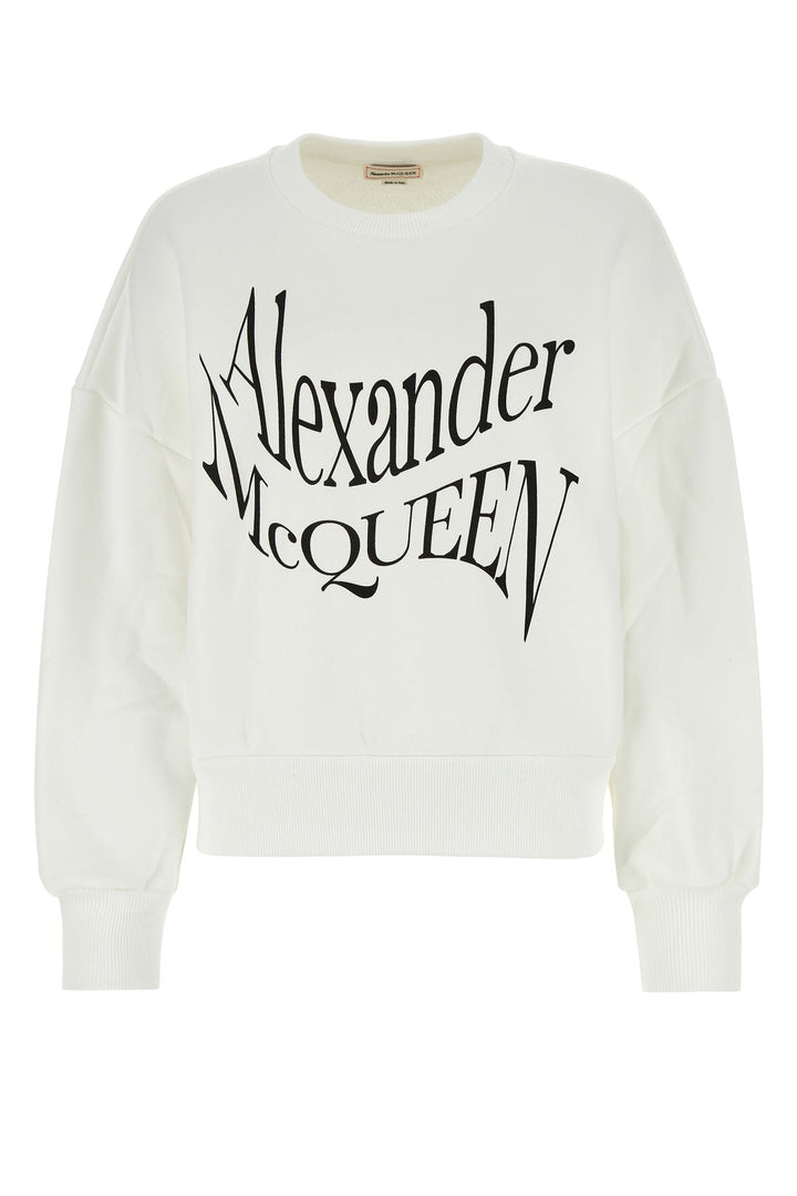 White cotton sweatshirt