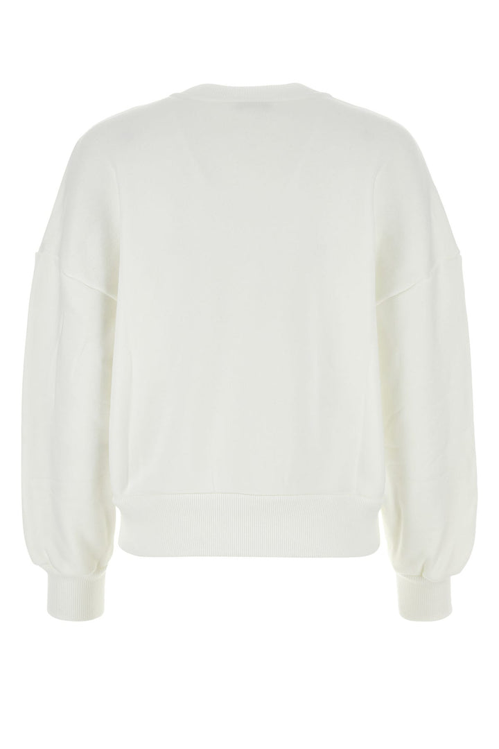 White cotton sweatshirt