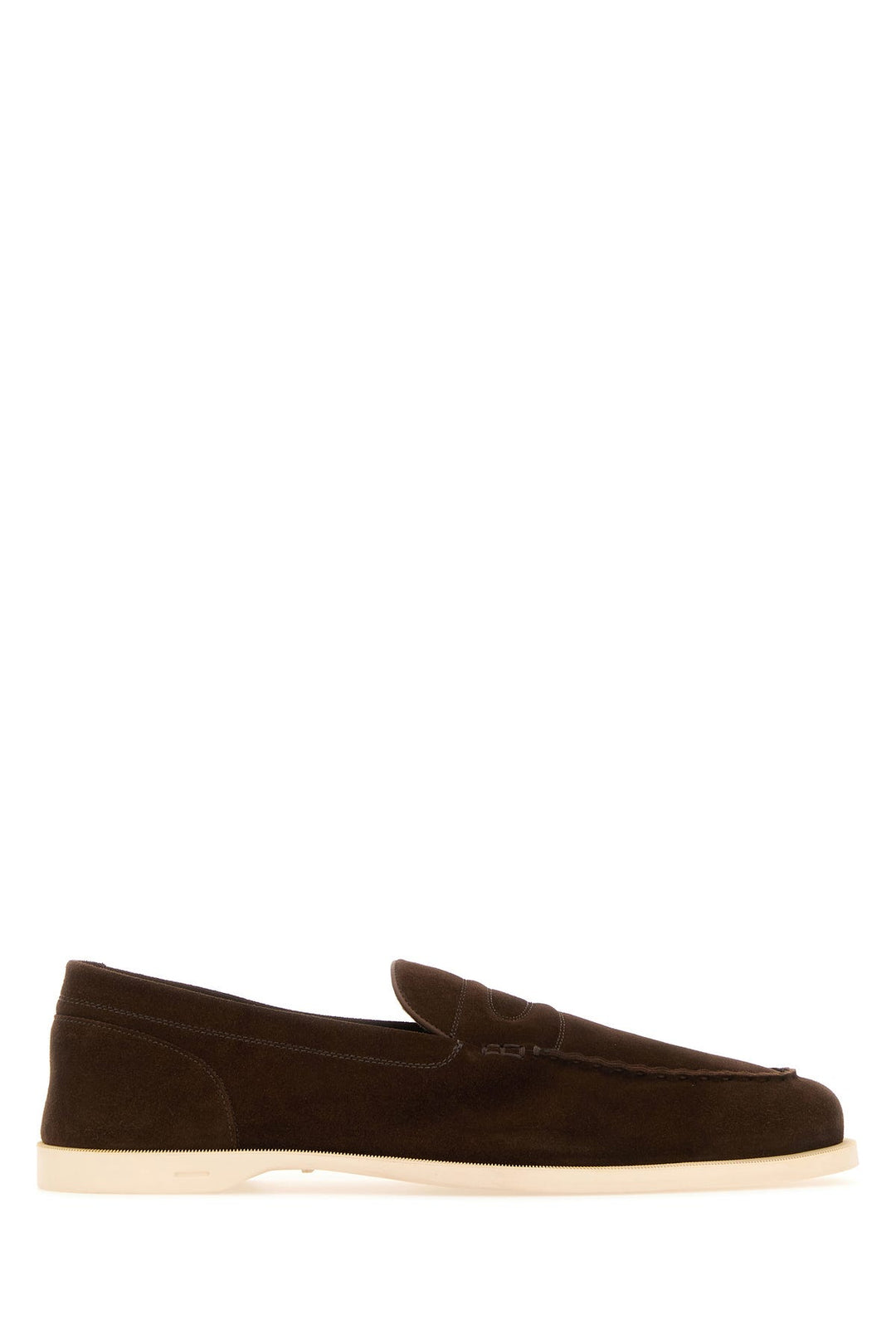 Chocolate suede Pace loafers