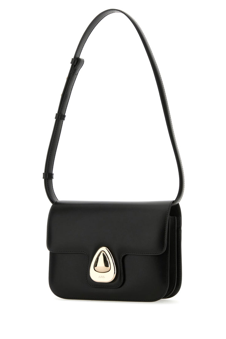 Black leather small Astra crossbody bag