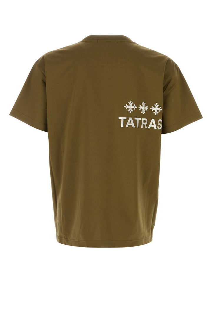 Army green cotton t-shirt