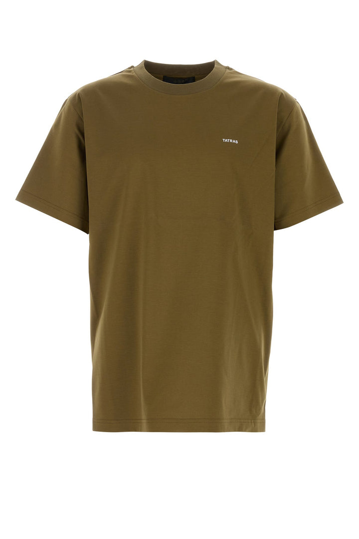 Army green cotton t-shirt