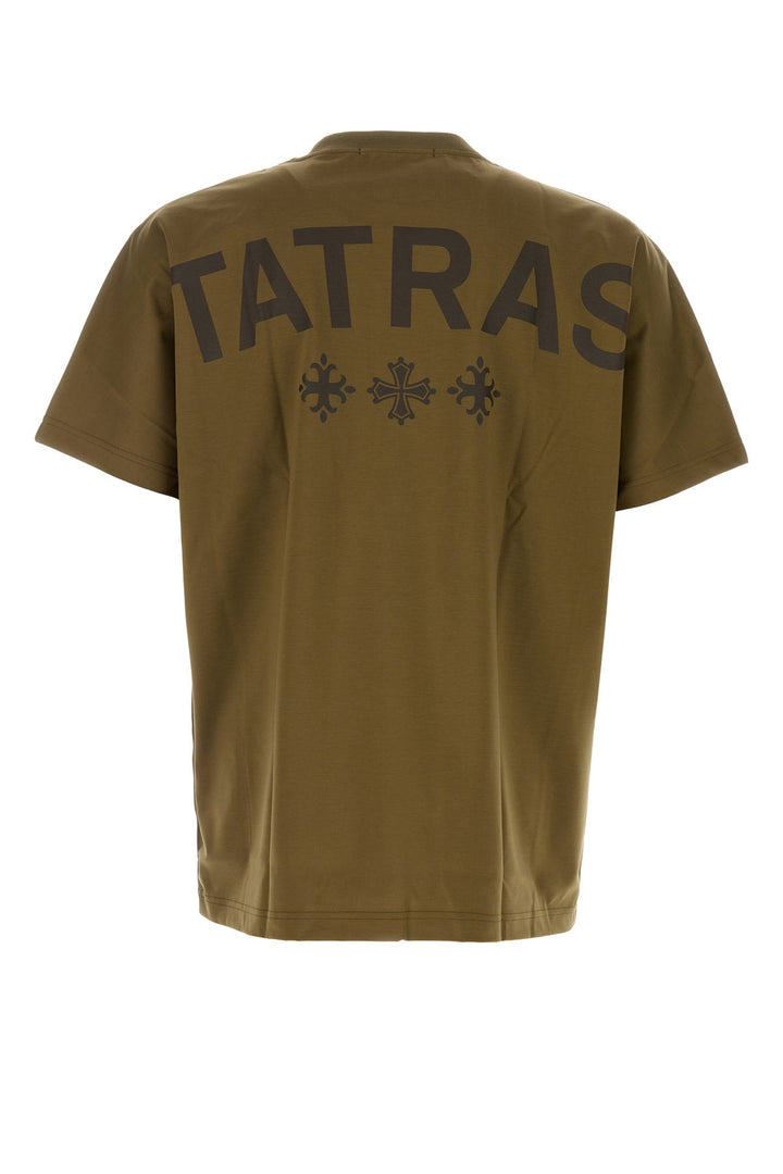 Army green cotton t-shirt