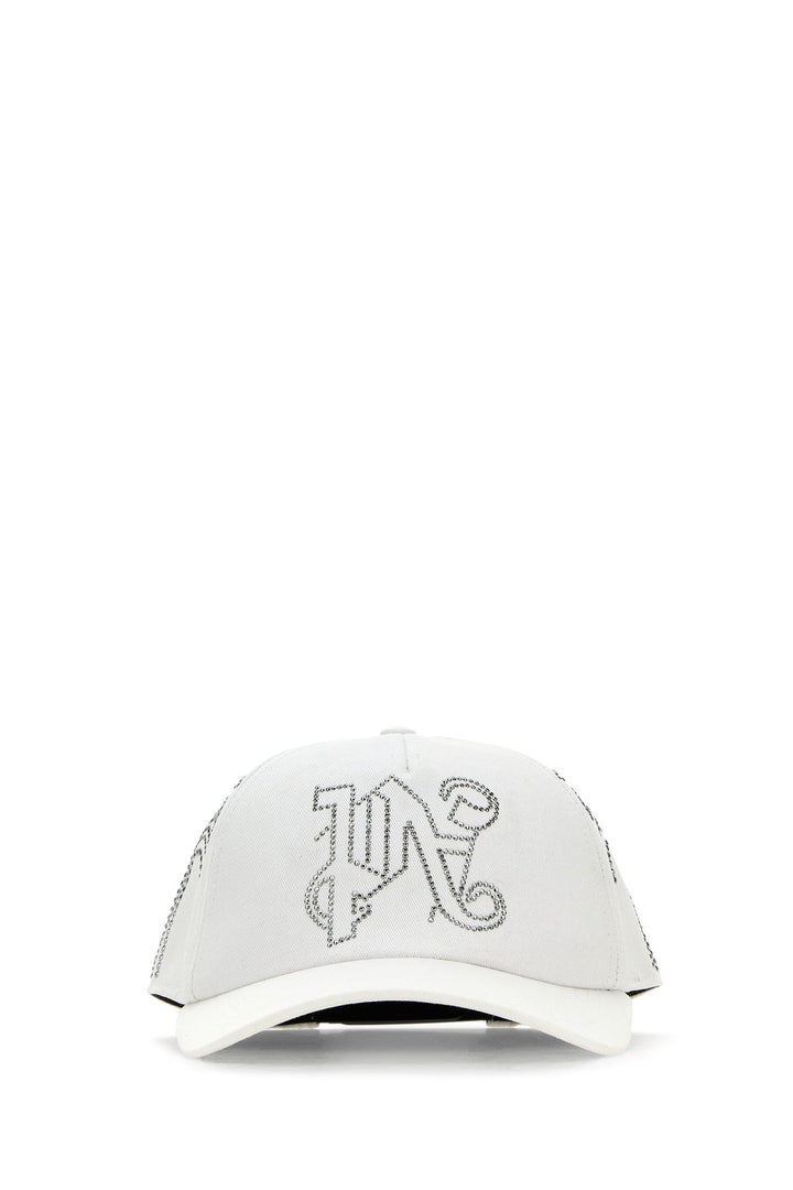 White cotton baseball cap