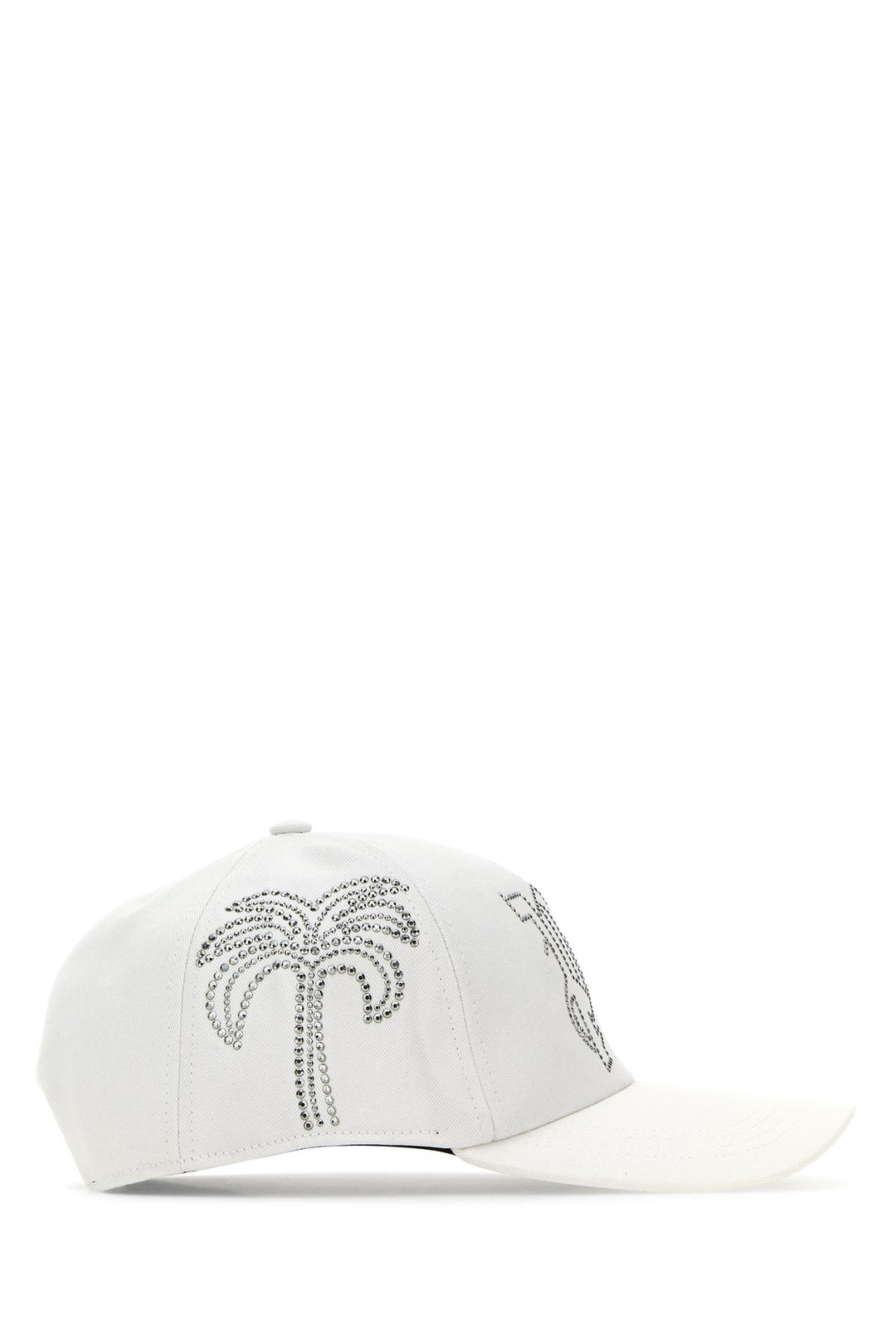 White cotton baseball cap