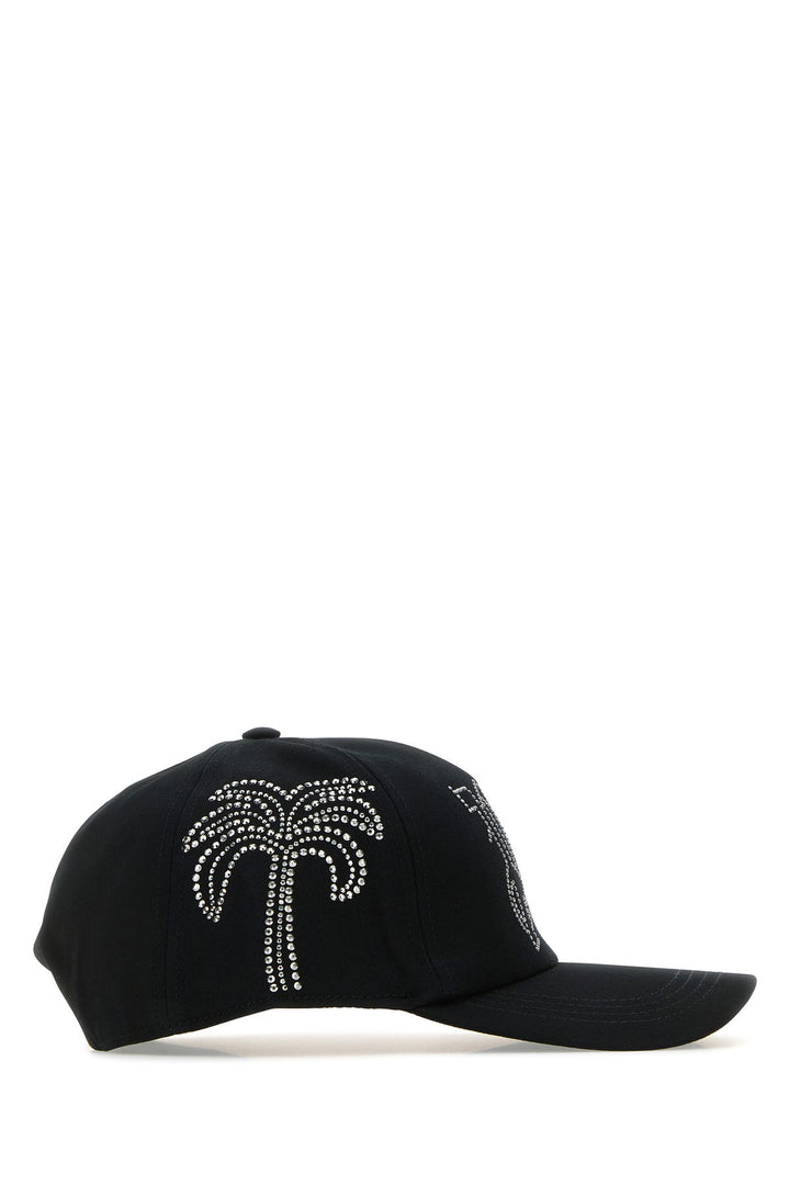 Black cotton baseball cap