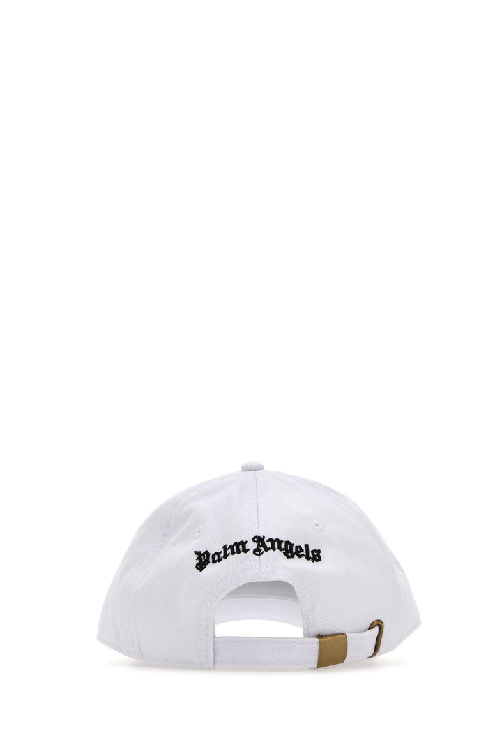 White cotton baseball cap