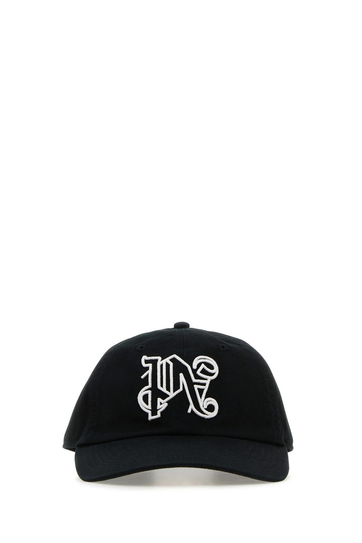 Black cotton baseball cap