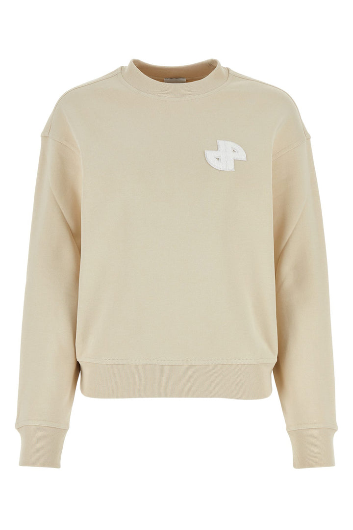 Beige cotton sweatshirt