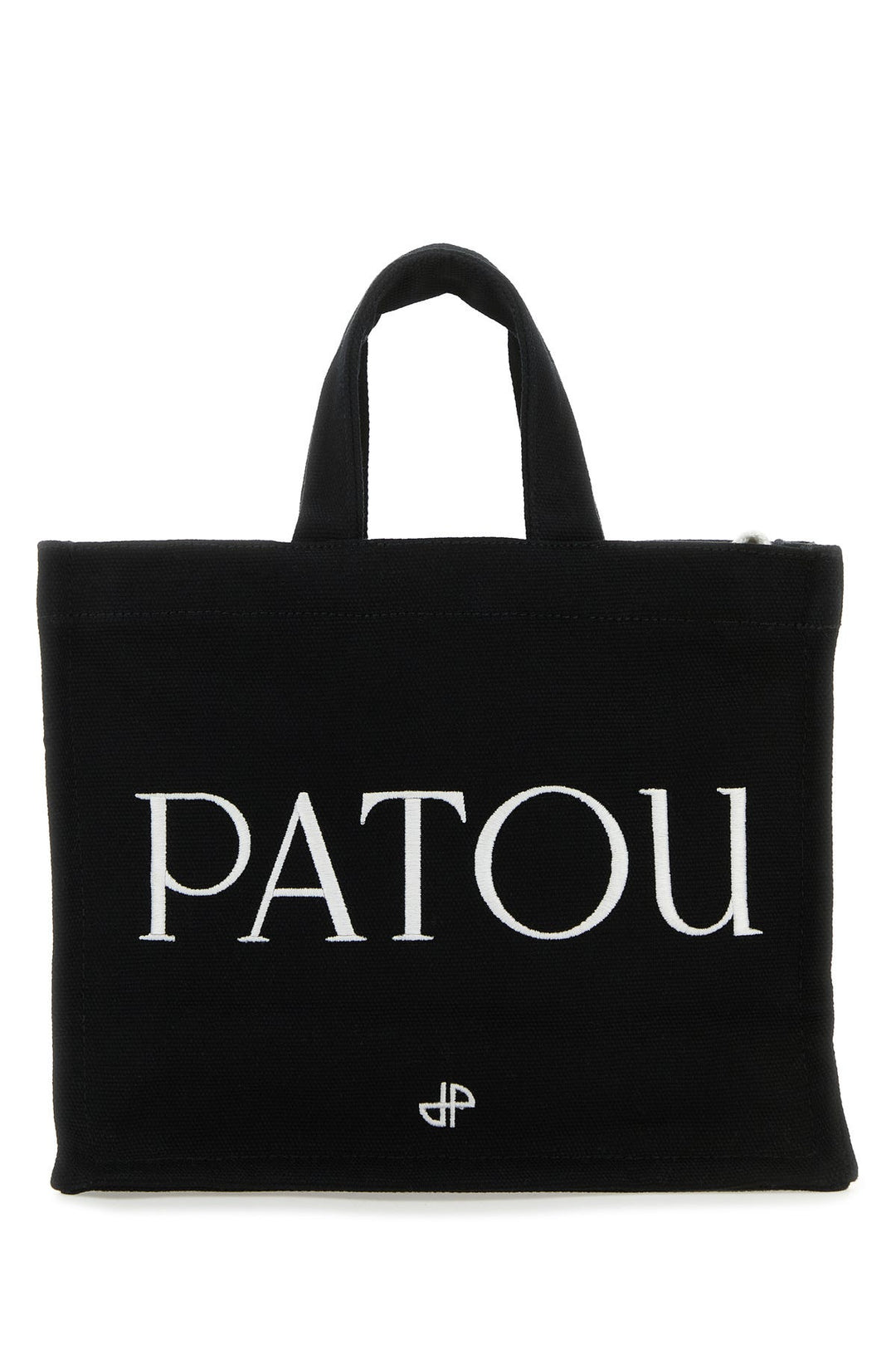 Black canvas small Tote Patou shopping bag