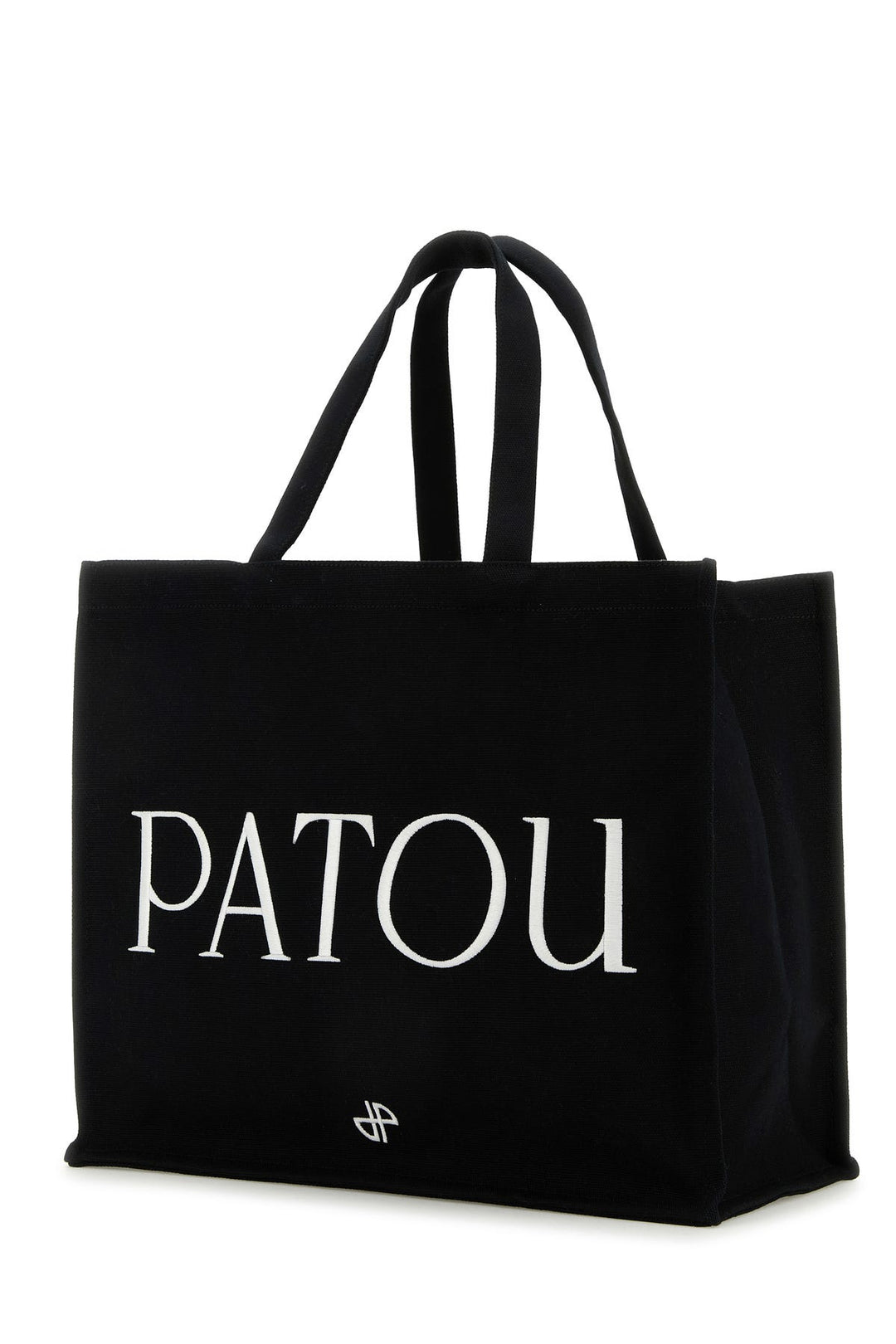 Black cotton shopping bag