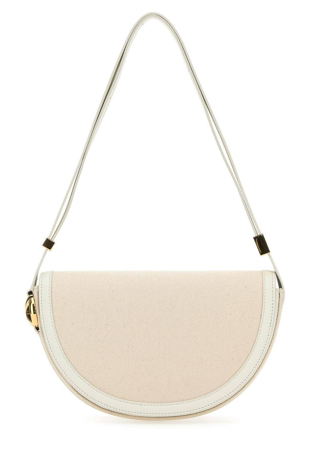 Two-tone canvas and leather Le Patou shoulder bag