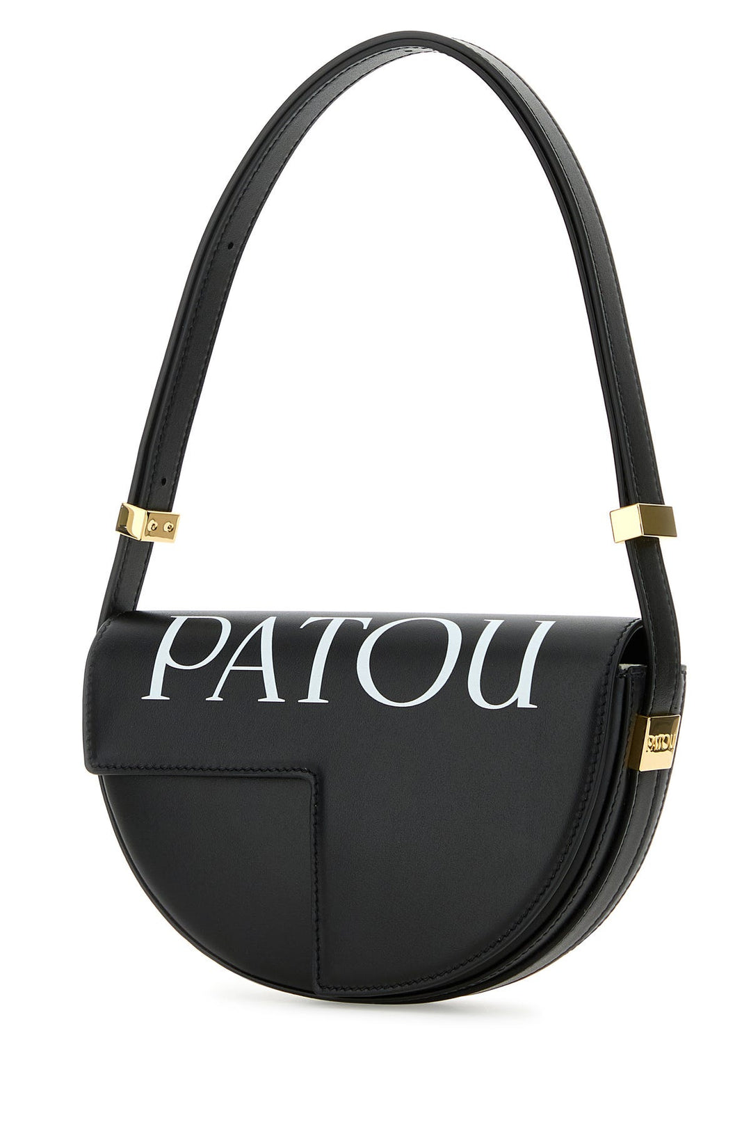 Black leather Le Petit Patou shoulder bag