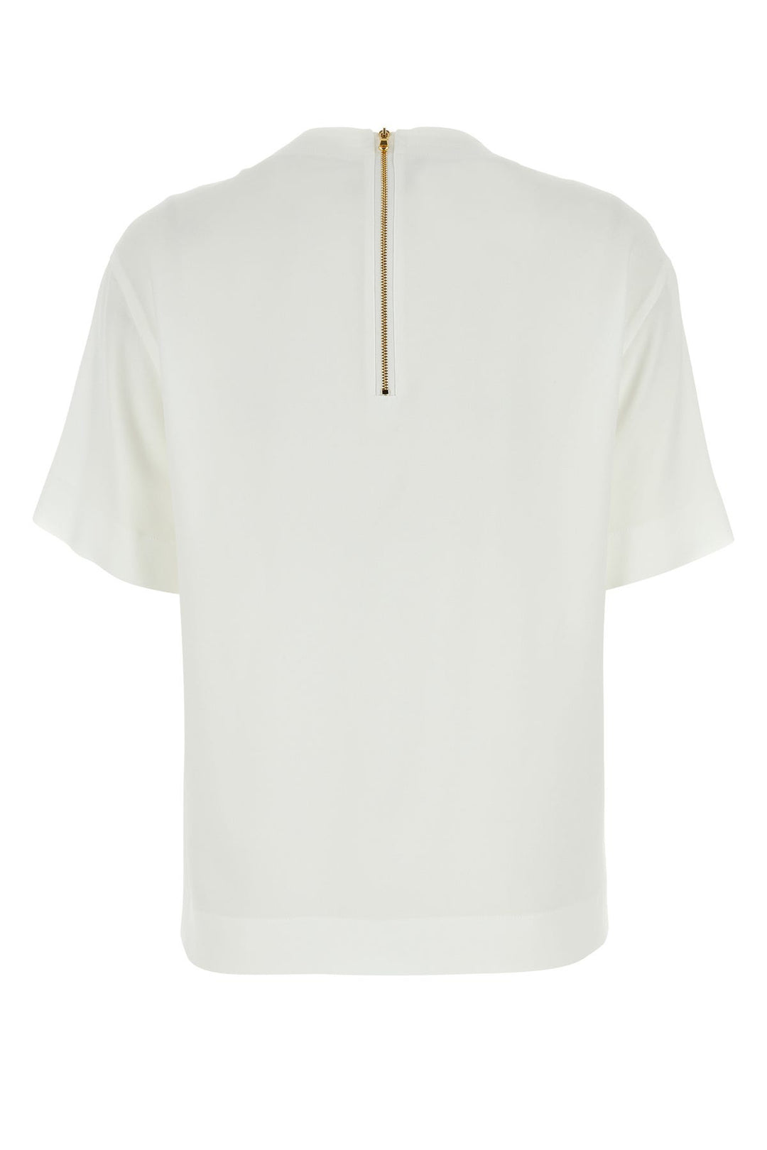 White crepe t-shirt