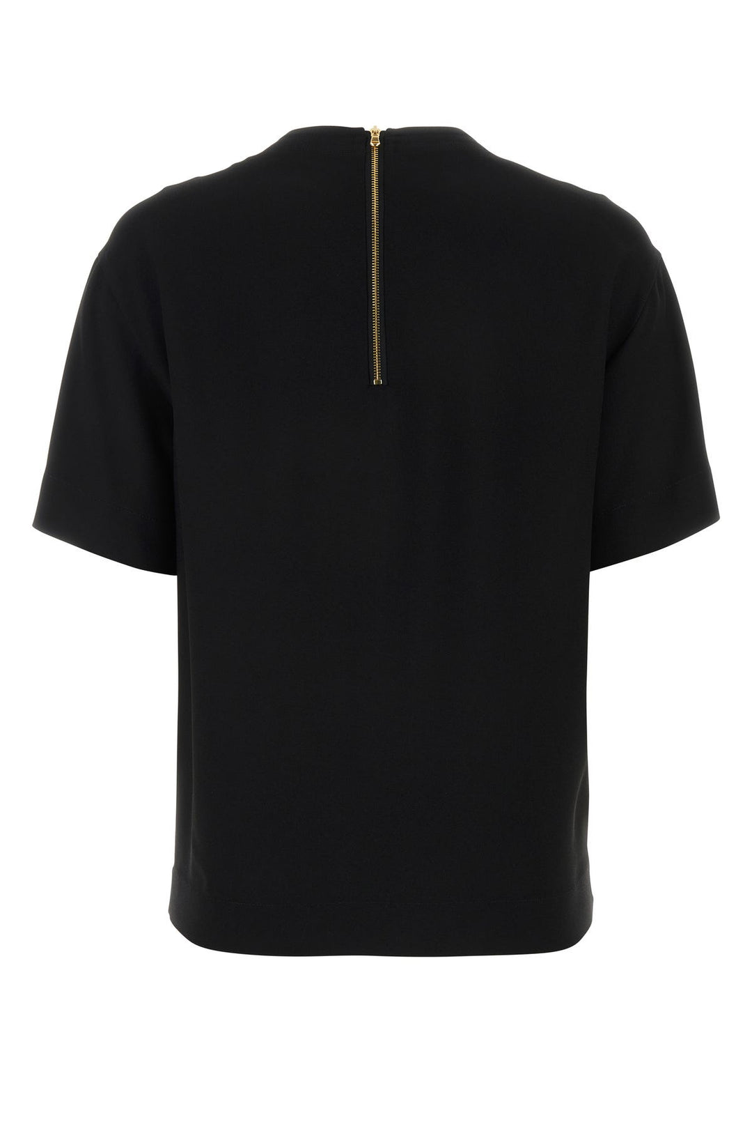 Black crepe t-shirt