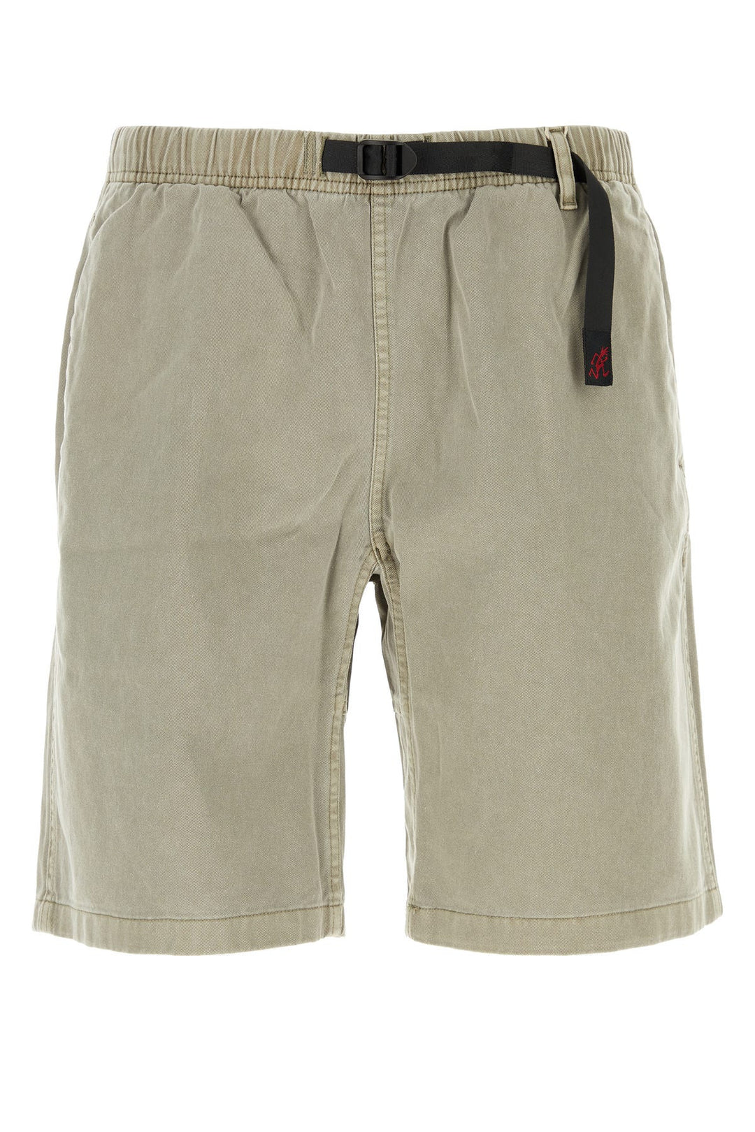 Dove grey cotton bermuda shorts