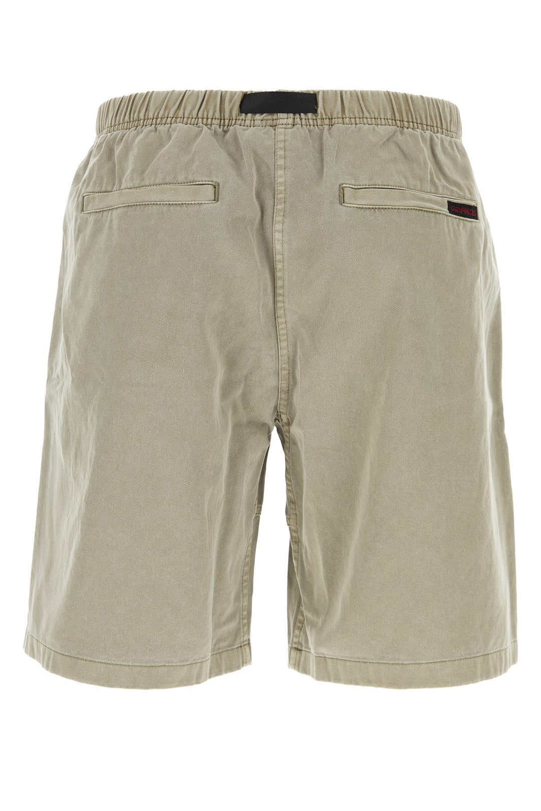 Dove grey cotton bermuda shorts