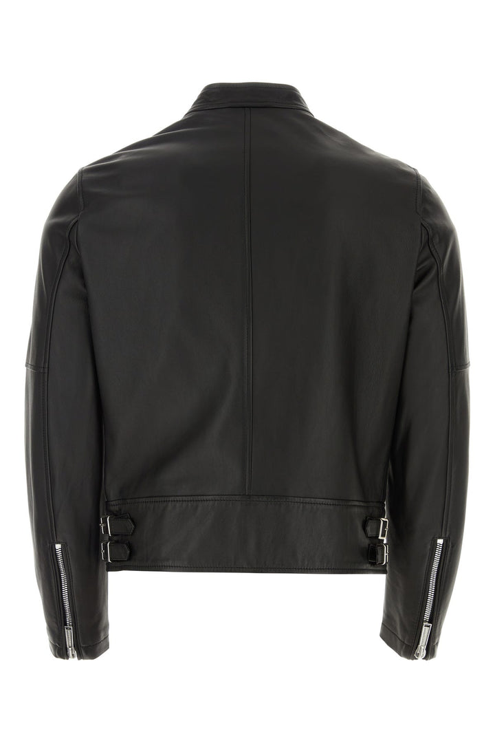 Black leather Biker jacket